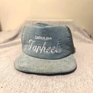 Vintage UNC-snapbackhoed North Carolina teerhakken corduroy afbeelding 1