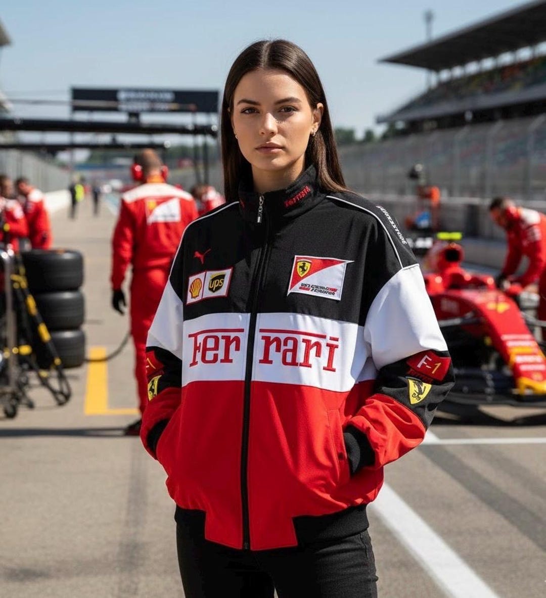 Ferrari F1 Racing Jacket Embroidered Motorsport Streetwear Etsy UK ferrari-f1-racing-jacket-embroidered-motorsport-streetwear-etsy-uk