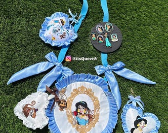 Princess Jasmine - Character Embroidered Ruffle Bag