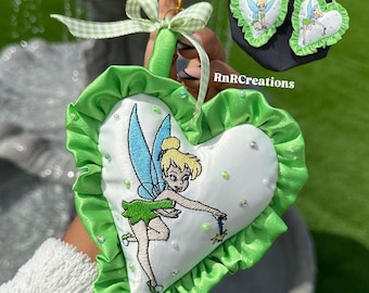 Tinker bell - Character Embroidered Rhinestone Keychain