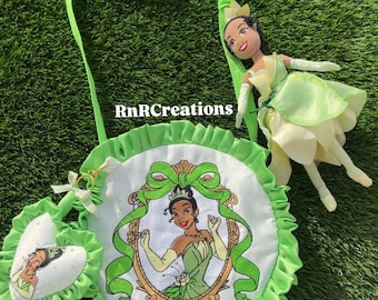 Princess Tiana - Embroidered Ruffle Bag