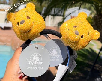 Winnie the Pooh Bling Rhinestone Custom Build your own Headband Plush