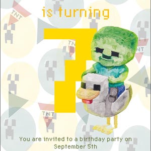 Chicken Jockey birthday invitation