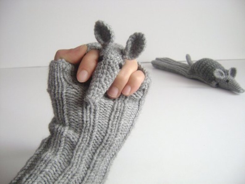 Long fingerless glove, Crochet armadillo Winter Glove, Arm warmers, Animal glove, Hand Puppet Gift, Hand Knit Wool Glove, Winter Gift Adult image 7