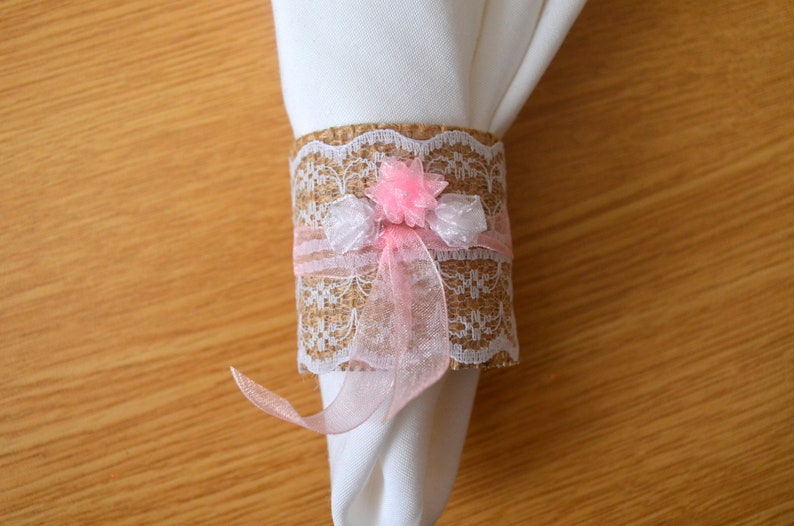 Jute Napkin Holders Burlap Natural Napkin Rings Wedding Etsy