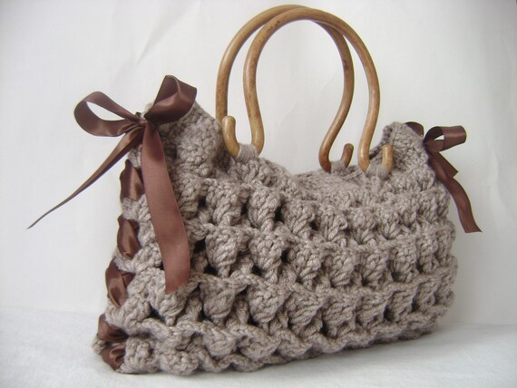 Items similar to Handmade knit bag // Best friend gift // Crochet bag ...