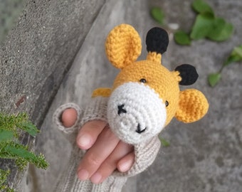 Jirafa Amigurumis Para Bebes Varones Jirafa De Punto De Panal Sin