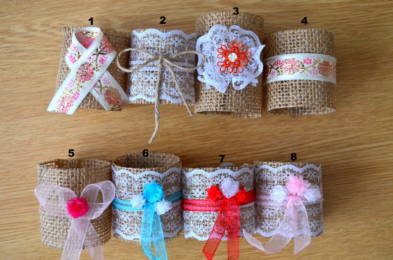 Jute Napkin Holders, Burlap Natural Napkin Rings, Wedding Rustic Ring