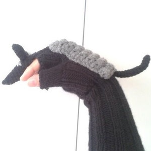 Armadillo costume winter gloves, Arm warmers, Unisex fingerless, Arm cuffs glove, Wrist warmers gloves, Animal  Glove, Unisex Birthday gift