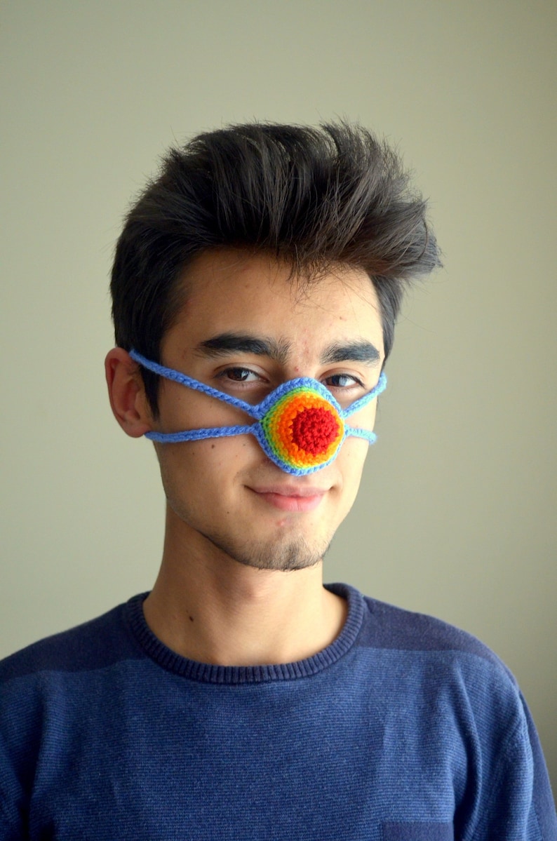 Rainbow Nose Warmer Crochet Nose Cozy for Women Nose Hat Etsy