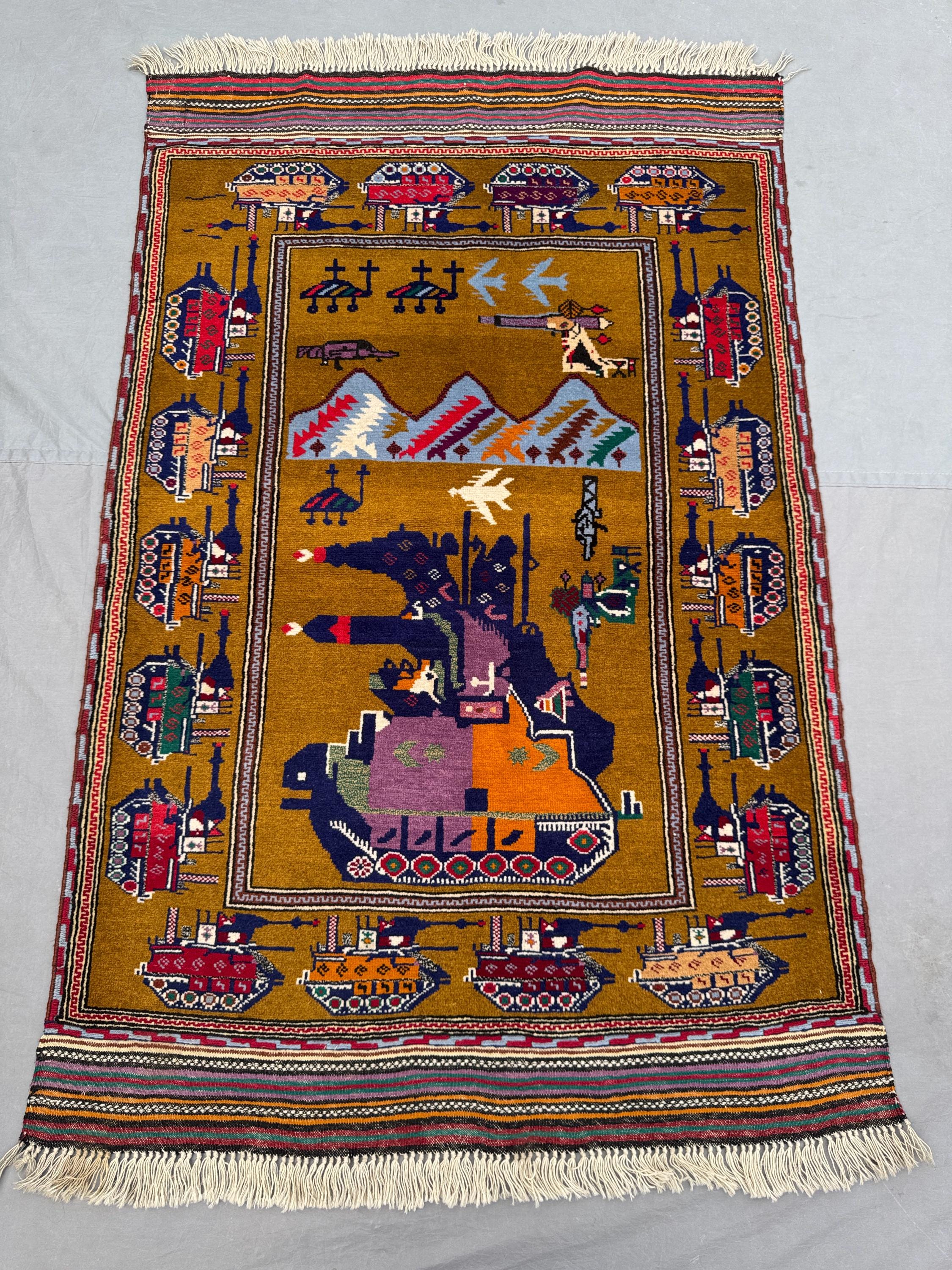 Afghan War Rug - Etsy