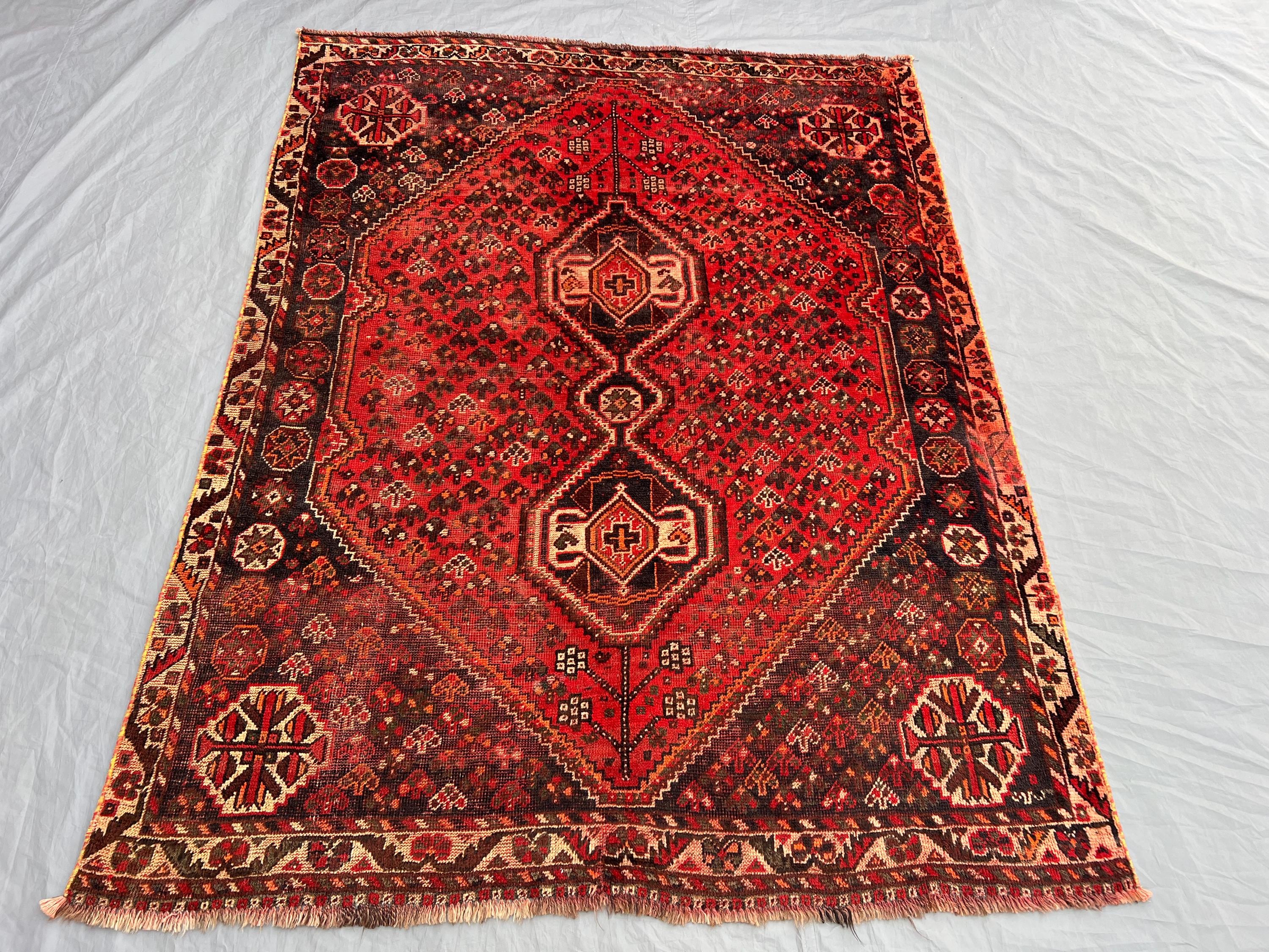 Antique Afghan Rug - Etsy