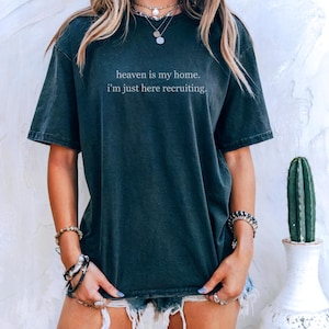 Camiseta &quot;El Cielo es mi Hogar&quot; con colores reconfortantes: ropa cristiana de fe, regalo para creyentes