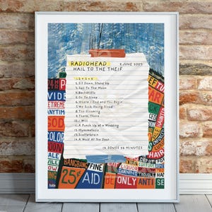 Radiohead inspired &#39;Hail To The Thief&#39; album art poster