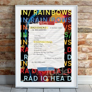 Radiohead inspired &#39;In Rainbows&#39; album art poster