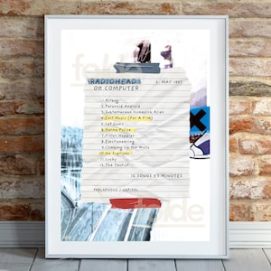 Radiohead inspired &#39;OK Computer&#39; album art poster