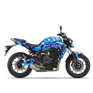 MT-07 Motorcycle Decal Kit (2014-2017): Durable Body Line Graphic