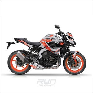 Yamaha MT-10 Graphic Kit: Durable Motorcycle Body Decal (2014-2020)