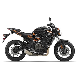 MT 07 YAMAHA Motorcycle Wrap Kit ( 2014-2017) - Quality Motorcycle Body Decal Sticker - Motorcycle Decal - Full Body Line Graphic Kit