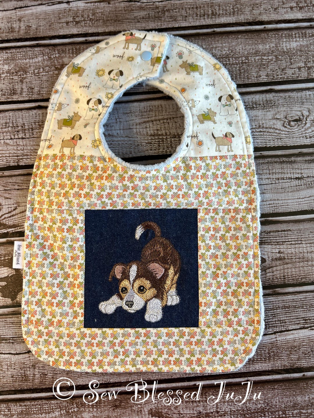 Bib Pattern Cat Handmade Patchwork Bib / Dog and Cat Embroidered Baby Bib - Etsy