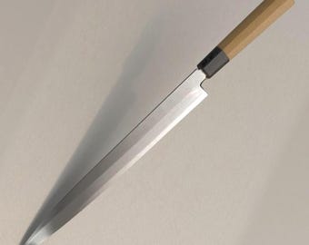 Handmade Yanagiba Sushi Knife | Japanese Sashimi Chef Knife | Traditional Japanese style Kitchen Knife | Single Bevel High Carbon Steel