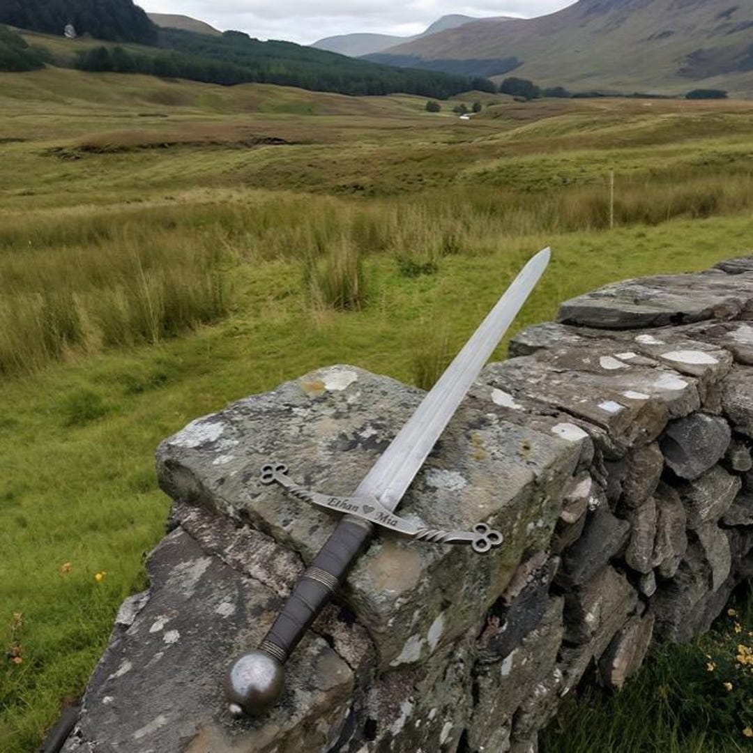 Handmade Scottish Claymore Sword 42.5 Inch Blade | Medieval Highland ...