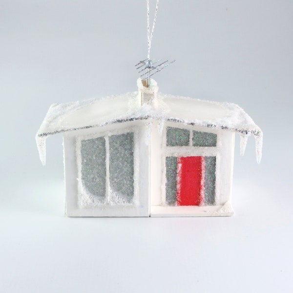 Mid Century House Ornament Etsy