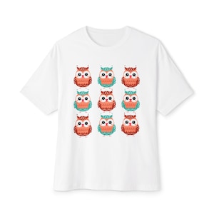 Whimsical Owl Graphic Tee - Cozy Unisex Top for Nature Lovers, Casual Wear, Gift for Owl Enthusiasts, Cute Animal Theme, Fall Fashion