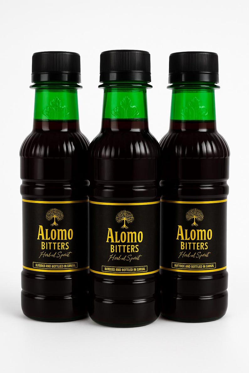 Alomo Bitters Set of 3 – Premium African Herbal Liquor image 1