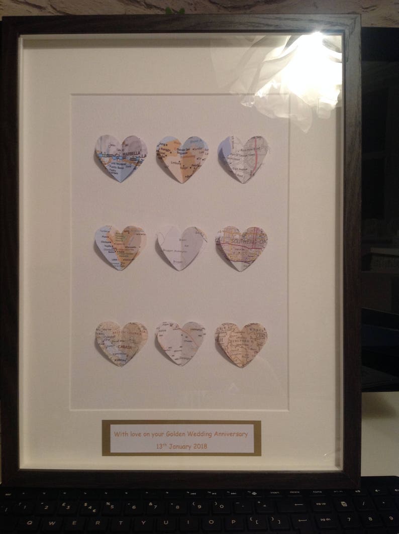 Love Heart Photo Picture Frame Wedding Birthday Anniversary Gift.