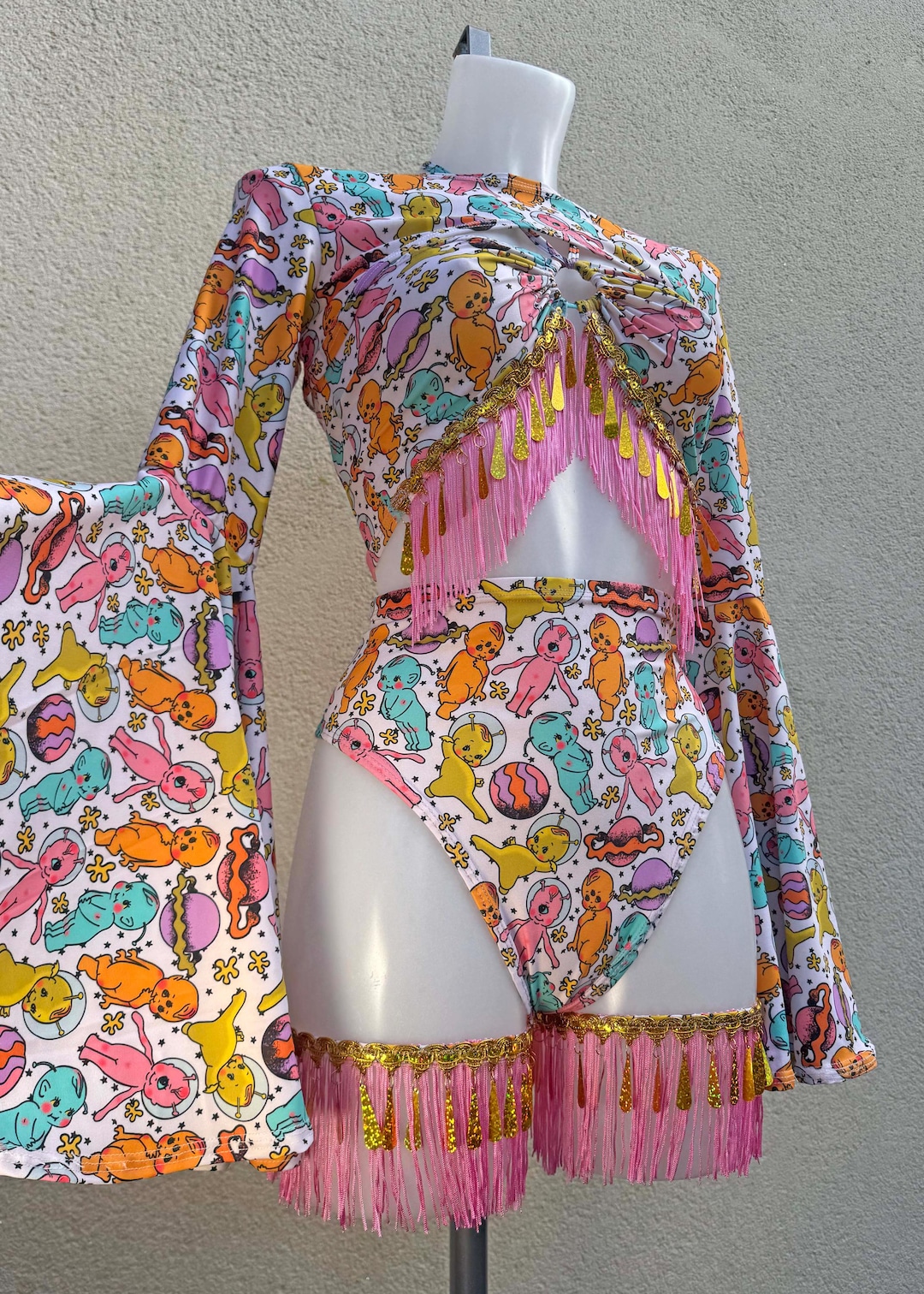 Baby Rave Items Space Baby Festival Outfit: Sequin Rave Top, Bottoms, Shrug Accessories ...