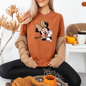 Minnie Mouse Shirt, Comfort Colors, Cute Cartoon Shirt, Retro Mouse Tee, Polka Dot Bow Tshirt, Magical Character Shirt, Disney Tee 画像 6