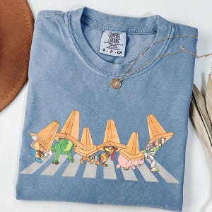 Toy Story Tee, Toys Crossing Shirt, Comfort Colors, Toy Story Tee, Toy Story Character Tee, Disney Family Trip Shirt, Disney Toy Story Tee image 1