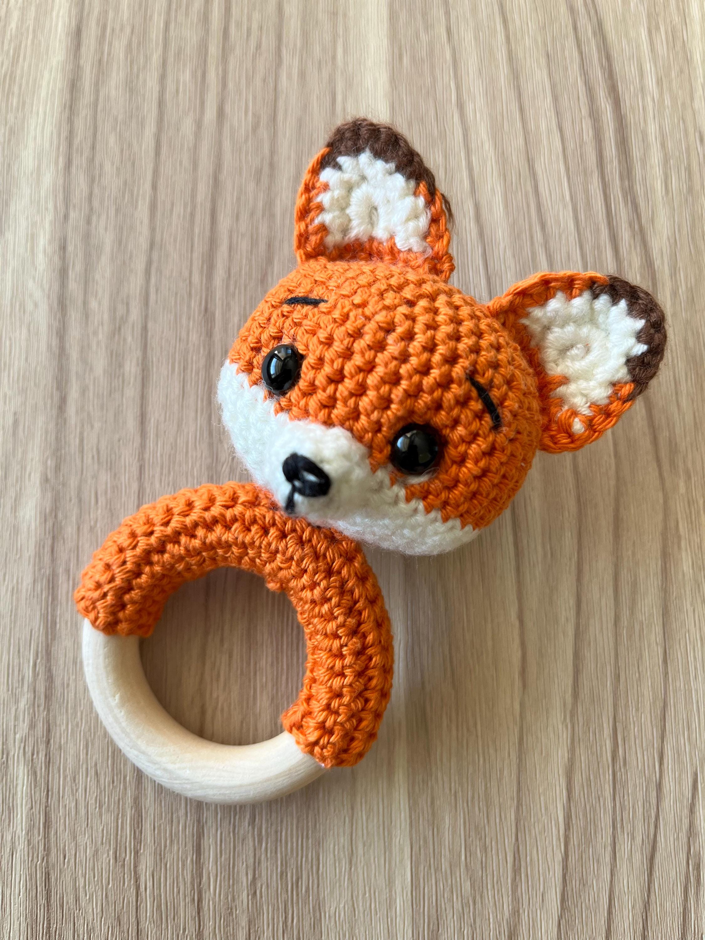 ガラガラの手作りあみぐるみ FOX PDF - 簡単なかぎ針編みのパターン