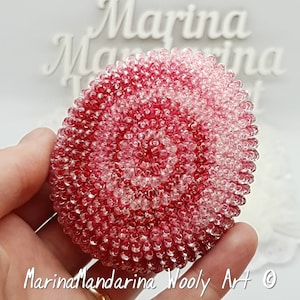 Tamagotchi case any size crochet with beads by MarinaMandarina