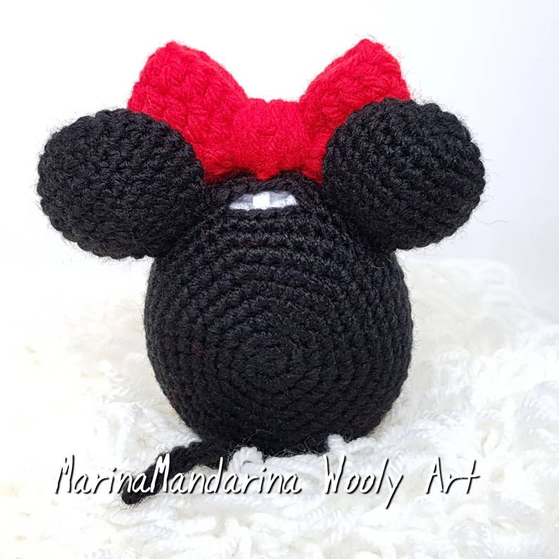 one case Minnie Mouse Tamagotchi M!X mix 4U iDL P/'s Friends case crochet beads by MarinaMandarina
