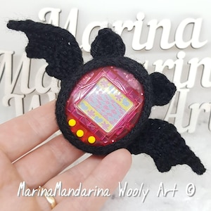 Tamagotchi Halloween Bat crochet cases by MarinaMandarina can fit 4u/4u+ P&#39;s M!X Friends and similar