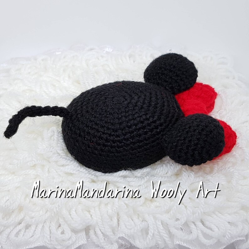 one case Minnie Mouse Tamagotchi M!X mix 4U iDL P/'s Friends case crochet beads by MarinaMandarina