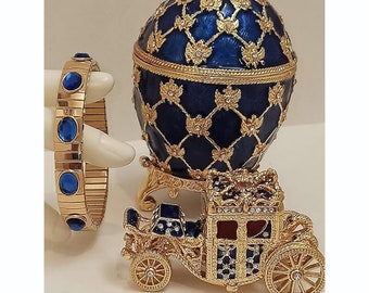 FABERGE Decoration Set/EMPRESS Decoration Set/Eggs Gifts for the woman who has everything/Graduation anniversary gifts Birthday gifts