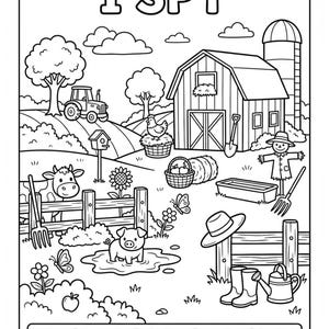 Farm Friends Printable Activity Pack – 18 Pages for Kids (coloring, I ...