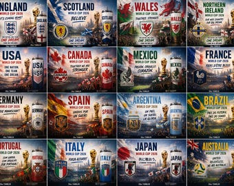VM 2026 fotbollsnationer paket CANVA mall 20 lag
