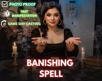 Banishing Spell Ritual, Remove Negative Energy, Clear Obstacles & Spiritual Protection