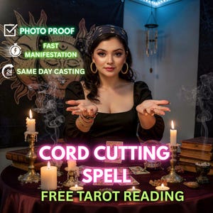 Cord Cutting Spell, Release Toxic Attachments & Remove Negative Energy, Emotional Healing Ritual