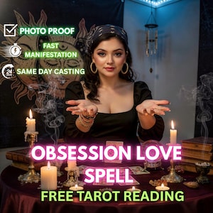 Obsession Love Spell, Ex Back Intense Attraction & Desire Manifestation Ritual, Same Day Personalized White Energy Love Spell