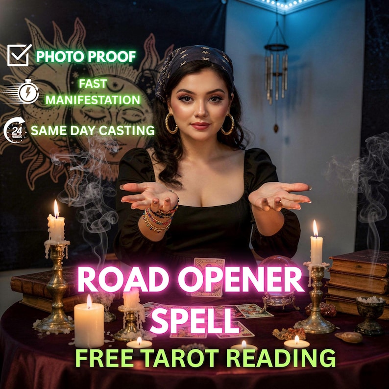 Road Opener Spell - Clear Path Ritual to Remove Obstacles, Unblock Energy & Attract Success and Luck image 1