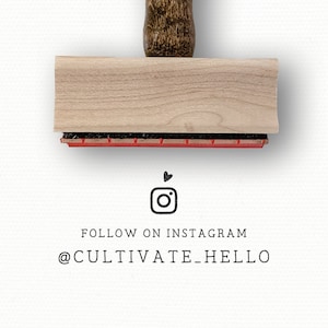 Social Media Stamp | Instagram Stamp | Small Business Stamp | Logo Stamp | Branding Package | Rubber Stamp | Custom Stamp | Creatiate Calli