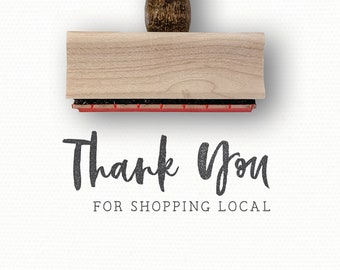 Thank You for Shopping Local Stamp | Thank You So Much | Thanks Rubber Stamp | Small Business Packaging Stamp | Shop Local Business | Calli