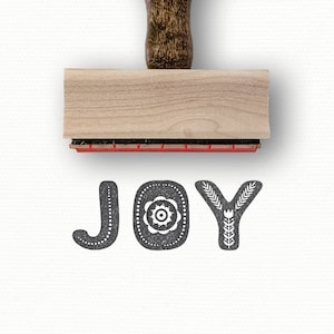 JOY Stamp | Holiday Stamps | Christmas Rubber Stamps | Christmas Gift Tags | Gift Wrap | Christmas Stamps | DIY Christmas Gift Wrap | Folksy