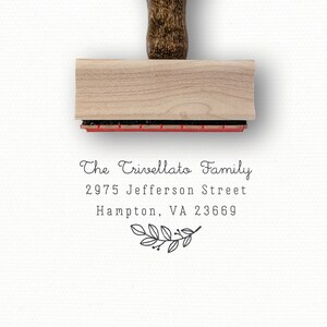 Custom Address Stamp | Personalized Gift | Minimalist Christmas Cards | Housewarming GIft | Best Friend Gift | Custom Rubber Stamp | MMJD1