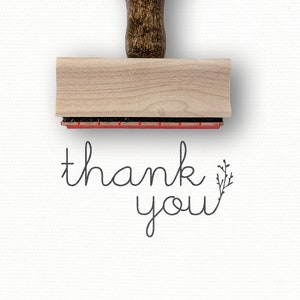 Thank You Stamp | Thanks Stamp | Thank You Rubber Stamp | Product Packaging Stamp | Gift Tag Stamp | Thank You Gift | Simple Branch Stamp